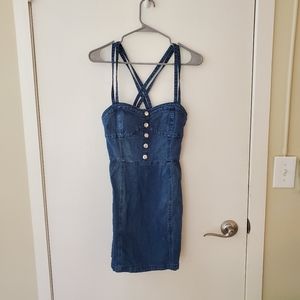 Jean mini dress
